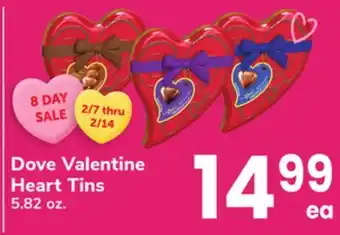 ACME Dove Valentine Heart Tins offer