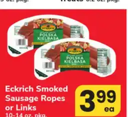 ACME Eckrich Smoked Sausage Ropes or Links offer