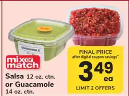 ACME Salsa 12 oz. ctn. or Guacamole 14 oz. ctn offer