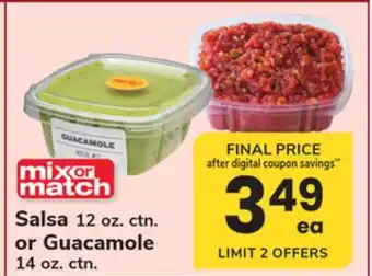 ACME Salsa 12 oz. ctn. or Guacamole 14 oz. ctn offer