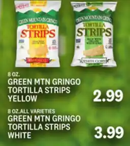 Kings Food Markets GREEN MTN GRINGO TORTILLA STRIPS YELLOW offer