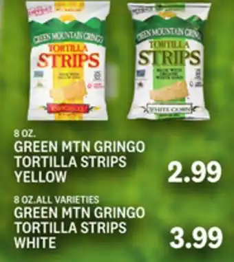 Kings Food Markets GREEN MTN GRINGO TORTILLA STRIPS YELLOW offer