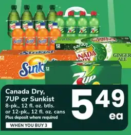 ACME Canada Dry, 7UP or Sunkist offer