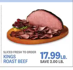 Kings Food Markets KINGS ROAST BEEF offer