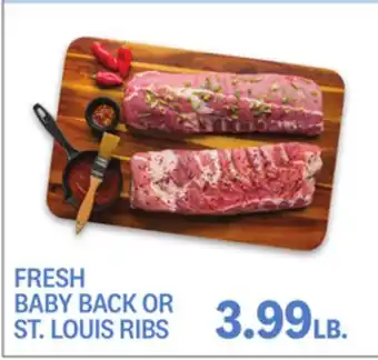 Kings Food Markets FRESH BABY BACK OR ST. LOUIS RIBS offer