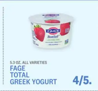 Kings Food Markets FAGE TOTAL GREEK YOGURT offer