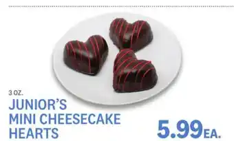 Kings Food Markets JUNIOR'S MINI CHEESECAKE HEARTS offer