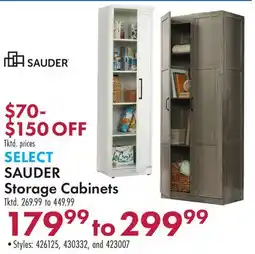 Boscov's SELECT SAUDER Storage Cabinets offer