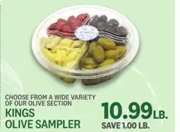 Kings Food Markets KINGS OLIVE SAMPLER offer