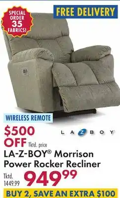 Boscov's LAZBOY Morrison Power Rocker Recliner offer