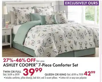 Boscov's ASHLEY COOPER 7-Piece Comforter Set offer