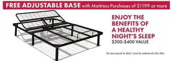 Boscov's ADJUSTABLE BASE offer