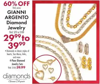 Boscov's GIANNI ARGENTO Diamond Jewelry offer