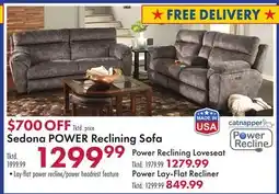 Boscov's Sedona POWER Reclining Sofa offer