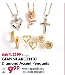 Boscov's GIANNI ARGENTO Diamond Accent Pendants offer