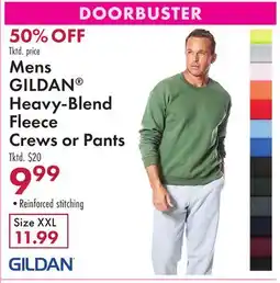 Boscov's Mens GILDAN Heavy-Blend Fleece Crews or Pants offer