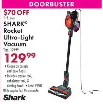 Boscov's SHARK Rocket Ultra-Light Vacuum offer