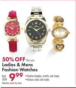 Boscov's Ladies Mens Fashion Watches offer