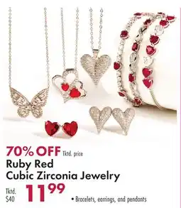 Boscov's Ruby Red Cubic Zirconia Jewelry offer