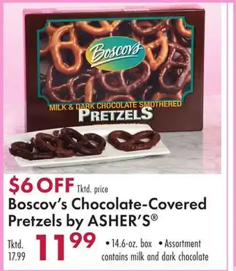 Boscov's Boscov's Chocolate-Covered Pretzels by ASHER'S offer