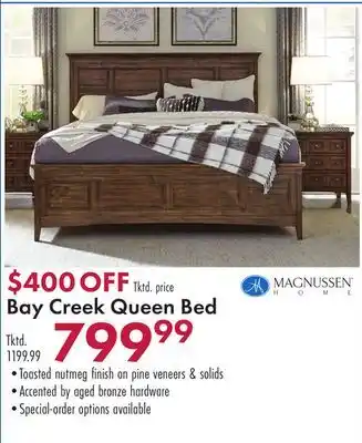 Boscov's Bay Creek Queen Bed offer