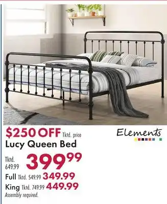 Boscov's Lucy Queen Bed offer