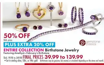 Boscov's Birthstone Jewelry Featuring Amethyst—February's Birthstone offer