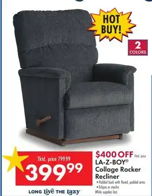 Boscov's LA-Z-BOY Collage Rocker Recliner offer