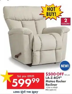 Boscov's LA-Z-BOY Mateo Rocker Recliner offer