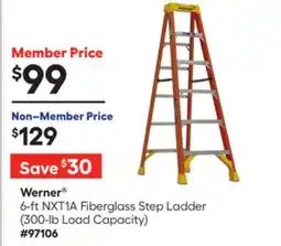 Lowe's 6-ft NXT1A Fiberglass Step Ladder offer