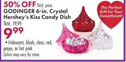 Boscov's GODINGER 6in. Crystal Hershey's Kiss Candy Dish offer