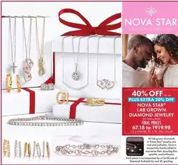 Boscov's NOVA STAR LAB GROWN DIAMOND JEWELRY offer