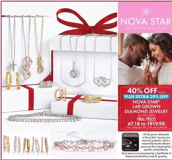 Boscov's NOVA STAR LAB GROWN DIAMOND JEWELRY offer