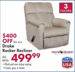 Boscov's Drake Rocker Recliner offer