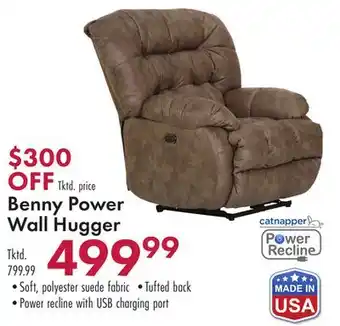 Boscov's Benny Power Wall Hugger offer