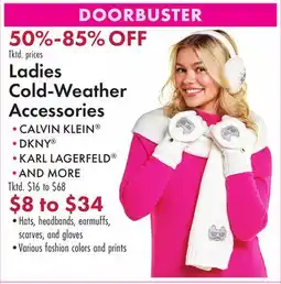 Boscov's Ladies Cold-Weather Accessories offer