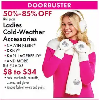 Boscov's Ladies Cold-Weather Accessories offer