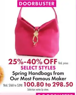 Boscov's Spring Handbags from Our Most Famous Maker offer