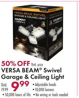 Boscov's VERSA BEAM Swivel Garage Ceiling Light offer