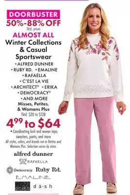 Boscov's Winter Collections Casual Sportswear offer