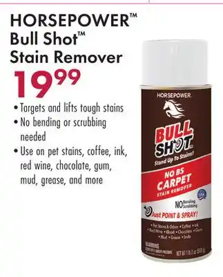 Boscov's HORSEPOWER Bull Shot Stain Remover offer