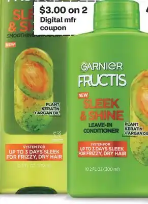 CVS Garnier Fructis shampoo or conditioner 10.2-17.3 oz offer