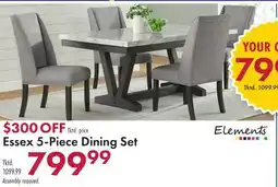 Boscov's Essex 5-Piece Dining Set offer