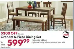 Boscov's Graham 6-Piece Dining Set offer