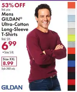 Boscov's Mens GILDAN Ultra-Cotton Long-Sleeve T-Shirts offer