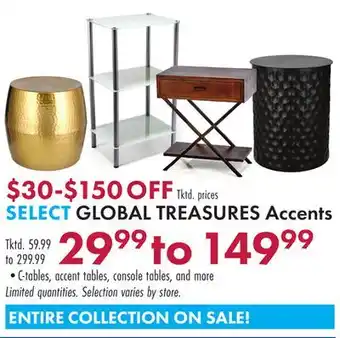 Boscov's GLOBAL TREASURES Accents offer