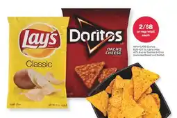 CVS Doritos 9.25-10.7 oz, Lay's chips 4.75-8 oz or Tostitos 9-13 oz offer