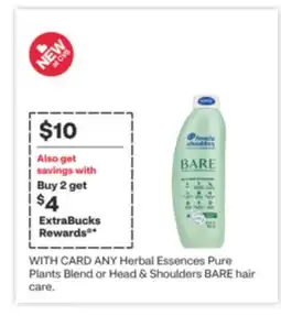 CVS ANY Herbal Essences Pure Plants Blend offer