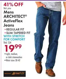 Boscov's Mens ARCHITECT ActiveFlex Jeans offer