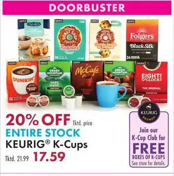 Boscov's KEURIG K-Cups offer